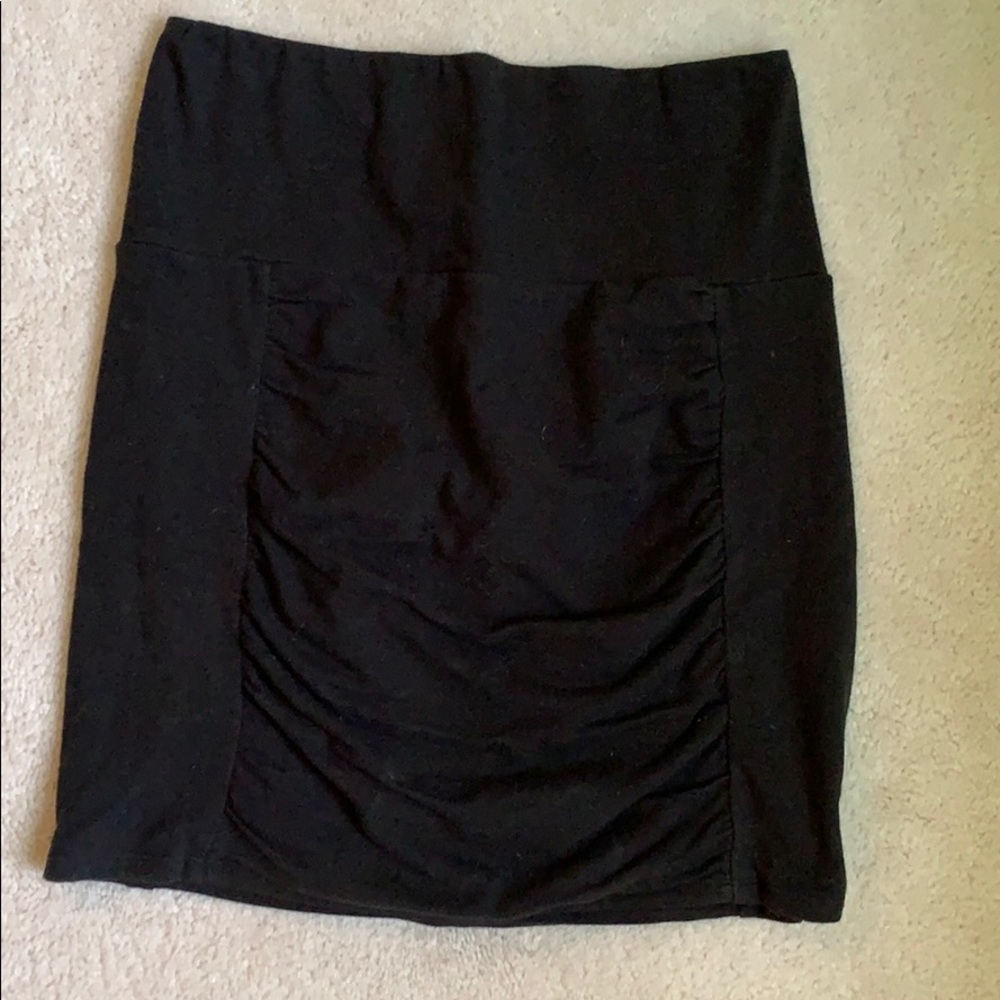 Free people bodycon ruched mini skirt